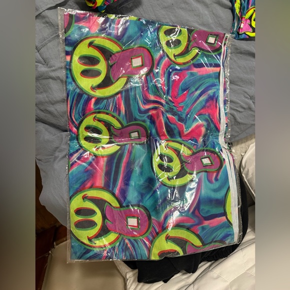 iHeartRaves Psychedelic Smiley Set - Blue and Pink - Picture 6 of 6